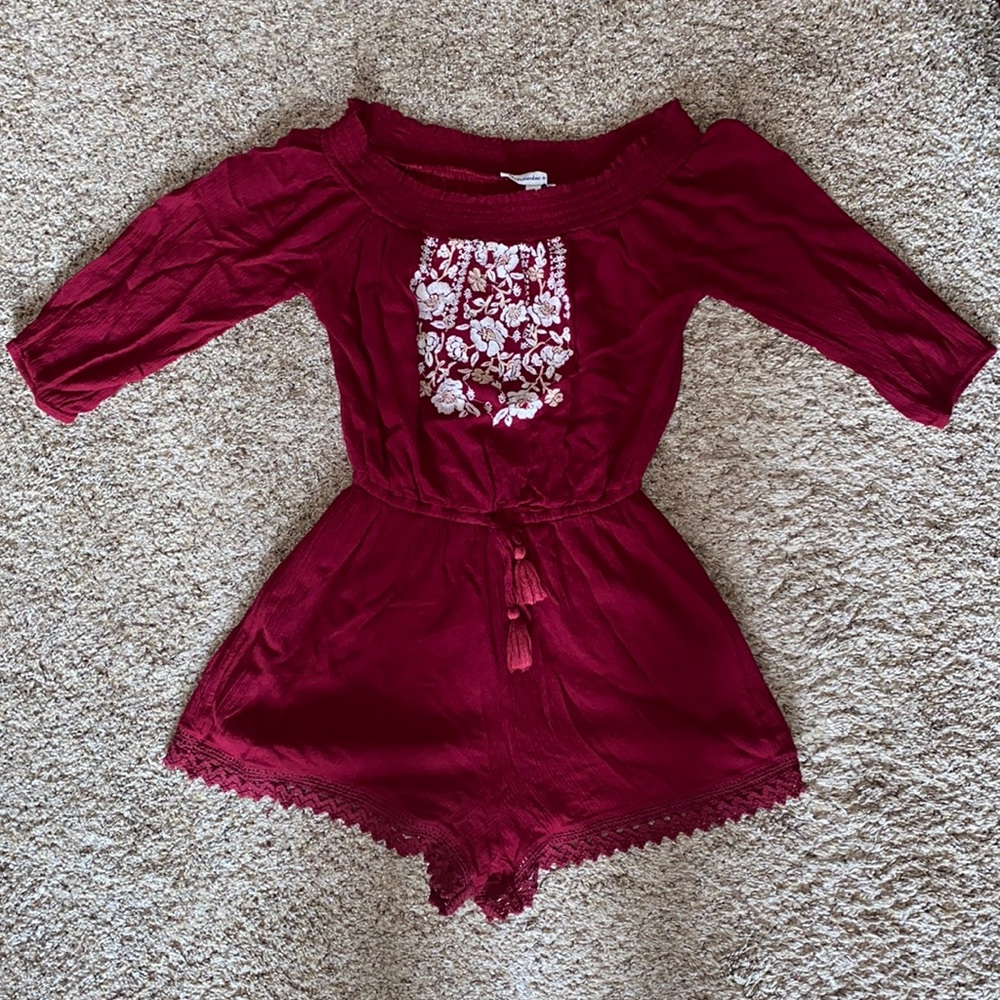 Marron Abercrombie & Fitch Romper